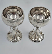 - CHARLES S GREEN & CO. - Coupes Trophées De Golf En Argent Massif Anglais