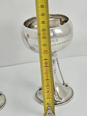 - CHARLES S GREEN & CO. - Coupes Trophées De Golf En Argent Massif Anglais