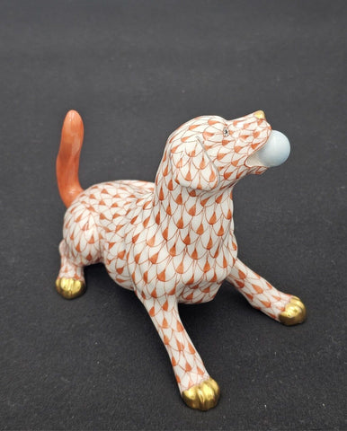 Figurine Herend Labrador Ball