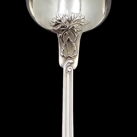 - HENRI SOUFFLOT - 6 Cuillères A Entremets en Argent Massif. French sterling