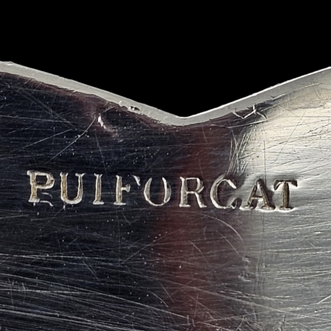 - PUIFORCAT - Plateau De Service en Argent Massif. French silver dish