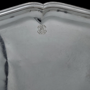 - PUIFORCAT - Plateau De Service en Argent Massif. French silver dish