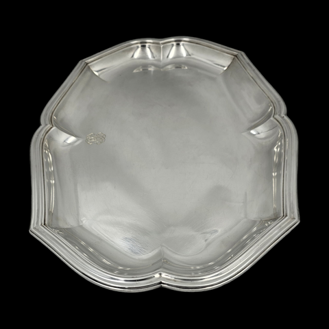 - PUIFORCAT - Plateau De Service en Argent Massif. French silver dish