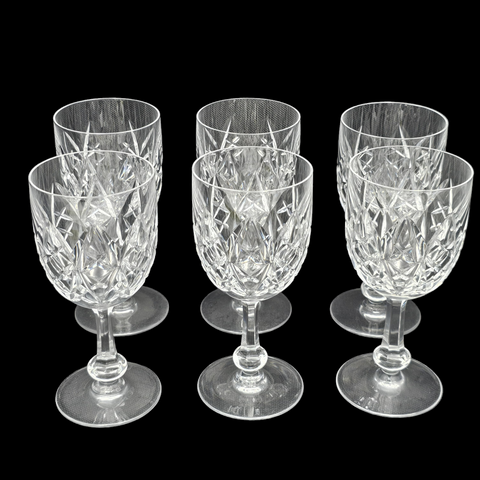 Baccarat 6 Verres A Vin Cristal