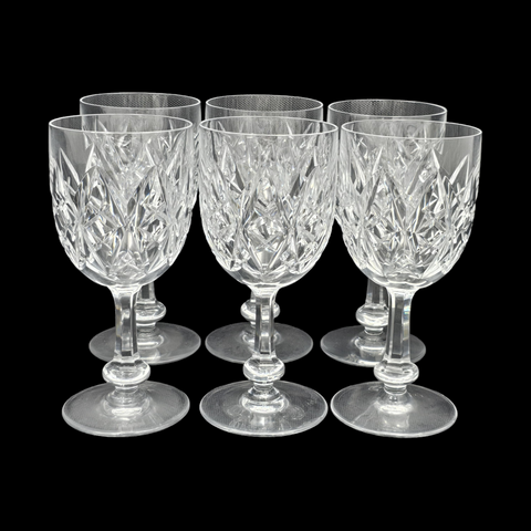 Baccarat 6 Verres A Vin Cristal