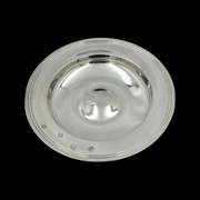 - ASPREY & CO. - Plat ou assiette Vintage en argent massif, sterling