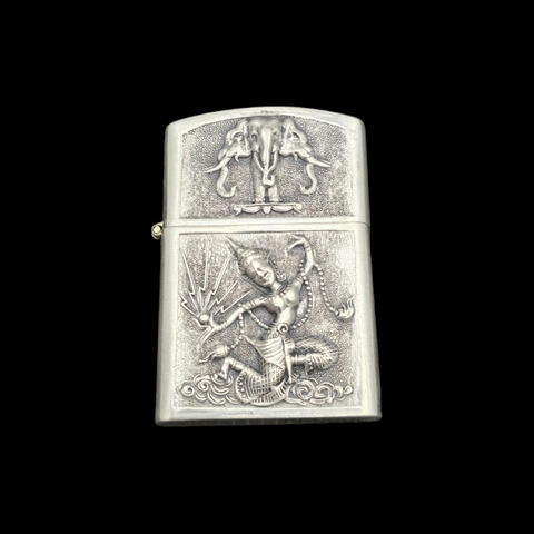 Ancien Briquet Zippo En Argent Massif