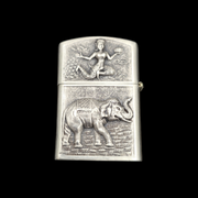 Ancien Briquet Zippo En Argent Massif