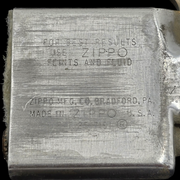 Ancien Briquet Zippo En Argent Massif