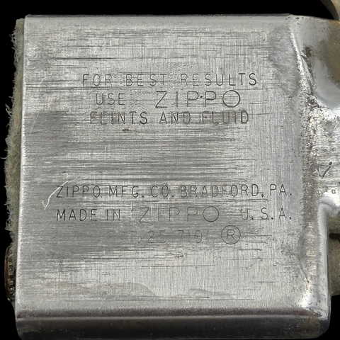 Ancien Briquet Zippo En Argent Massif