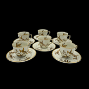 - LIMOGES BERNARDAUD - Service à Café En Porcelaine Reine Élisabeth