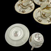 - LIMOGES BERNARDAUD - Service à Café En Porcelaine Reine Élisabeth