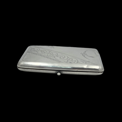 - SERGEI IVANOVICH NAZAROV - Russian Silver Cigarette Case Moscow 1908-1917