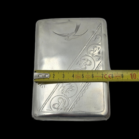 - SERGEI IVANOVICH NAZAROV - Russian Silver Cigarette Case Moscow 1908-1917