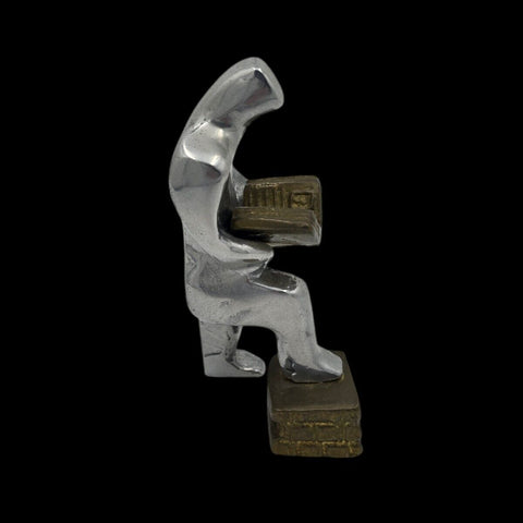 - David Marshall - Sculpture En  Aluminium Et Laiton