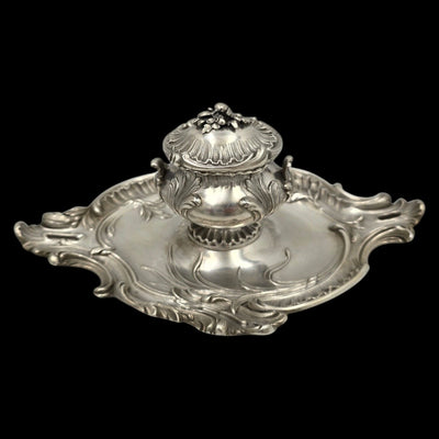 - Edmond Tetard - Magnificent Solid Silver Inkwell