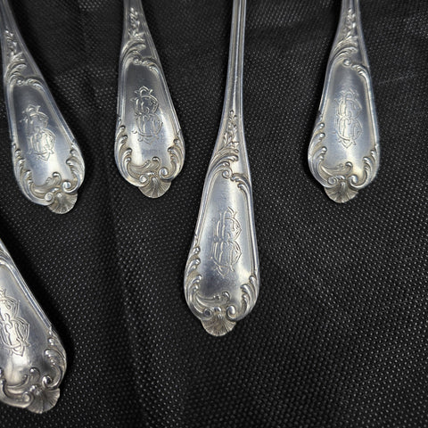 Henri Soufflot, 950 Solid Silver Large Spoons X6