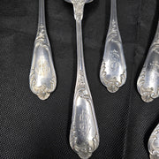 Henri Soufflot, 950 Solid Silver Large Spoons X6