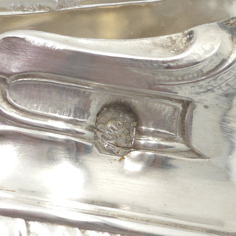 Henri Soufflot Rococo Pair of Solid Silver Salt Cellars