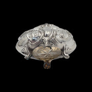 Henri Soufflot Rococo Pair of Solid Silver Salt Cellars