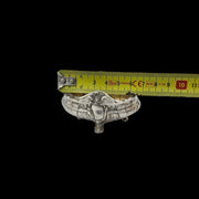 Henri Soufflot Rococo Pair of Solid Silver Salt Cellars