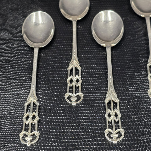 William Adams Ltd, Small Openwork Solid Silver Spoons