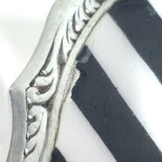 Antique Solid Silver and Enamel Powder Compact