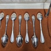 Emile Puiforcat 12 Petites Cuillères En Argent Massif
