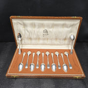 Emile Puiforcat 12 Petites Cuillères En Argent Massif