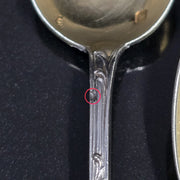Emile Puiforcat Sterling Silver Dessert Spoons x6