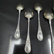 Emile Puiforcat Sterling Silver Dessert Spoons x6