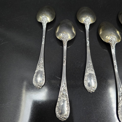 Emile Puiforcat Sterling Silver Dessert Spoons x6