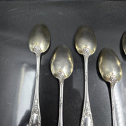 Emile Puiforcat Sterling Silver Dessert Spoons x6