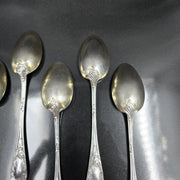 Emile Puiforcat Sterling Silver Dessert Spoons x6