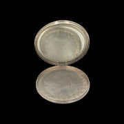 Antique Box, Powder Compact In Solid Sterling Silver 925.