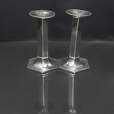 Tiffany and Co. Pair of Sterling Silver Candlesticks