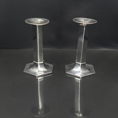 Tiffany and Co. Pair of Sterling Silver Candlesticks
