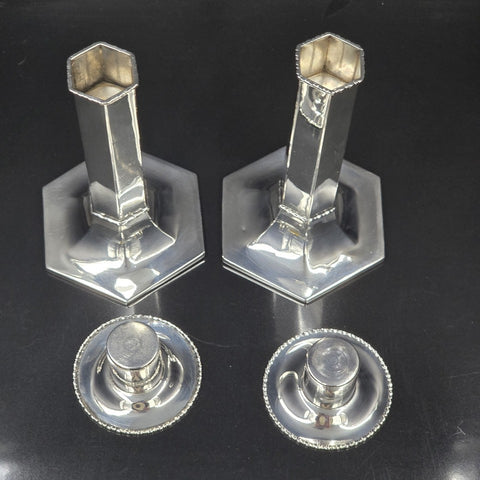 Tiffany and Co. Pair of Sterling Silver Candlesticks