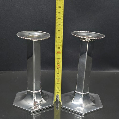 Tiffany and Co. Pair of Sterling Silver Candlesticks