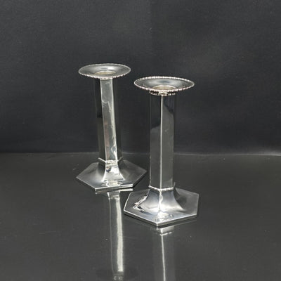 Tiffany and Co. Pair of Sterling Silver Candlesticks