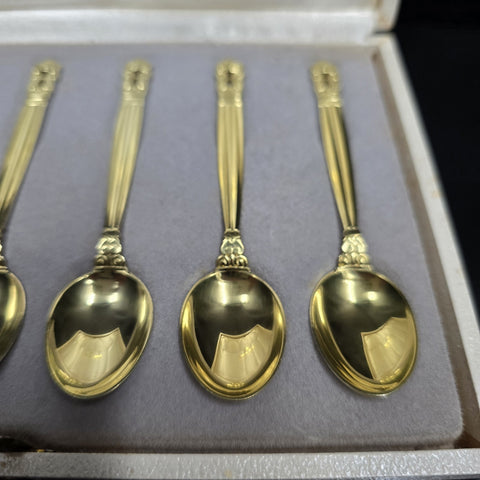 Georg Jensen, Sterling Silver Spoons, Acorn / Konge