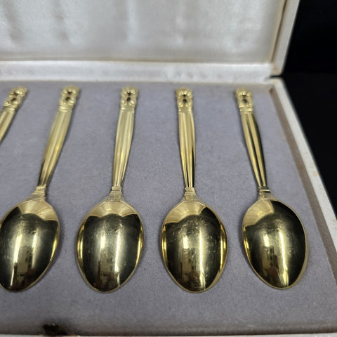 Georg Jensen, Sterling Silver Spoons, Acorn / Konge