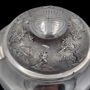 - Vietnam Thai-Hoa - Art D'Asie, Sucrier En Argent Massif