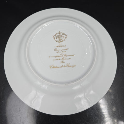 Bernardaud, Dessert Plates, Pastoral Collection in Grisaille Limoges