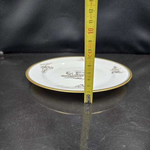 Bernardaud, Dessert Plates, Pastoral Collection in Grisaille Limoges