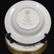 Bernardaud, Soup Plates, Pastoral Collection in Grisaille Limoges