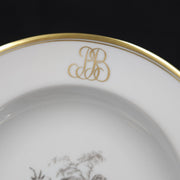 Bernardaud, Soup Plates, Pastoral Collection in Grisaille Limoges