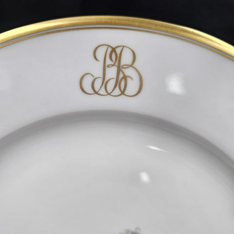Bernardaud, Dinner Plates, Pastoral Collection in Grisaille Limoges