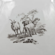 Bernardaud, Dinner Plates, Pastoral Collection in Grisaille Limoges