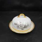 Bernardaud, Individual Butter Dishes, Pastoral Collection in Grisaille Limoges